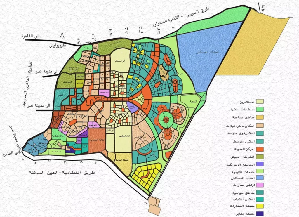 خريطة القاهرة الجديدة